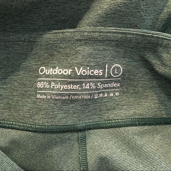 Outdoor voices green flex 7/8 legging techsweat large - Picture 5 of 5